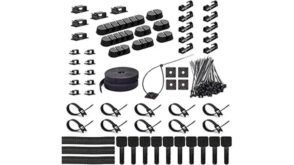 comprehensive 163 piece cable organizer