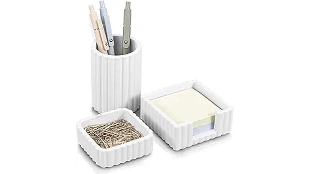 contemporary desk organizer set