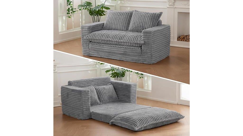 convertible loveseat sleeper sofa