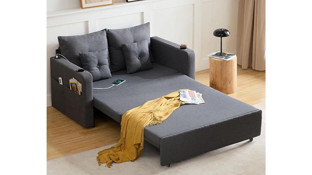 convertible sofa bed with storage