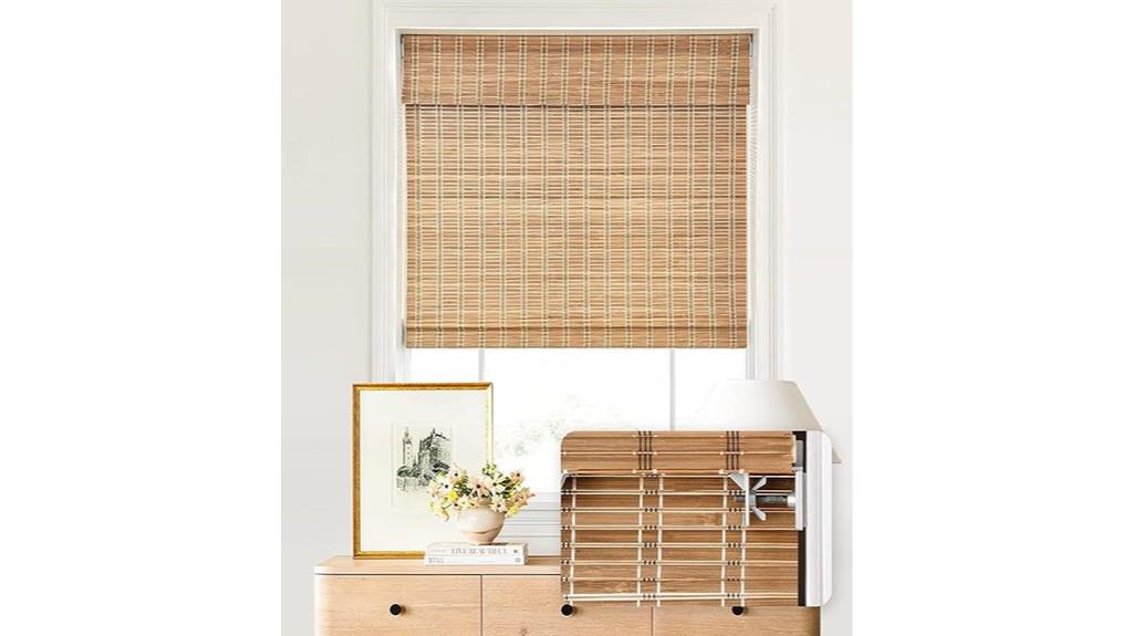 cordless bamboo roman shades