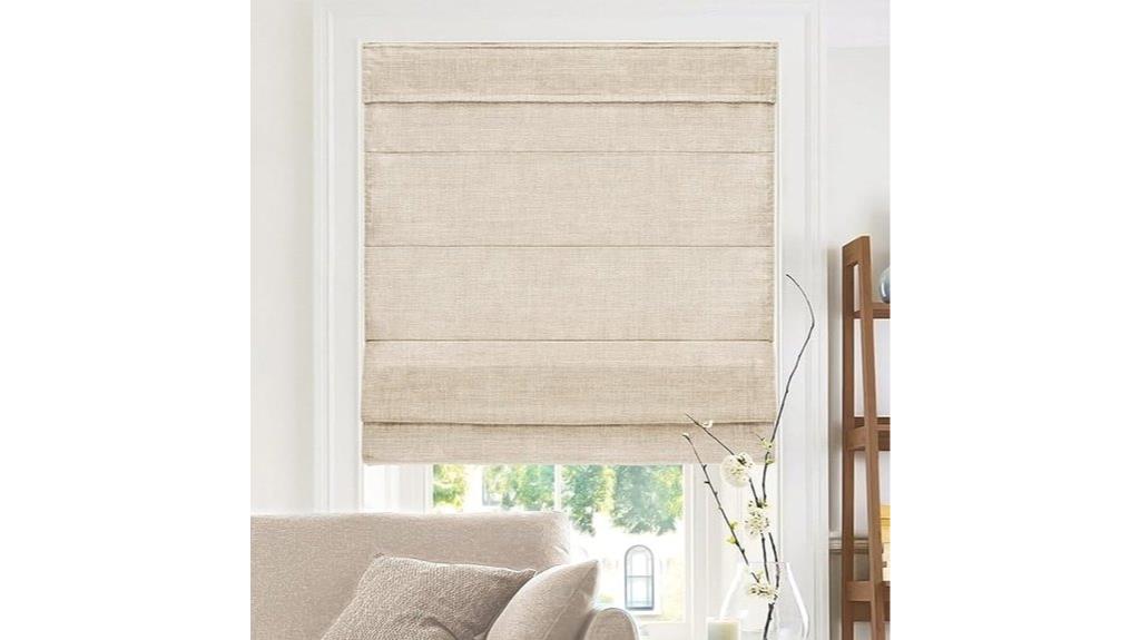 cordless roman shades belgian flax