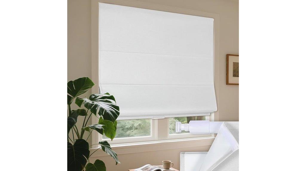 cordless roman window shades