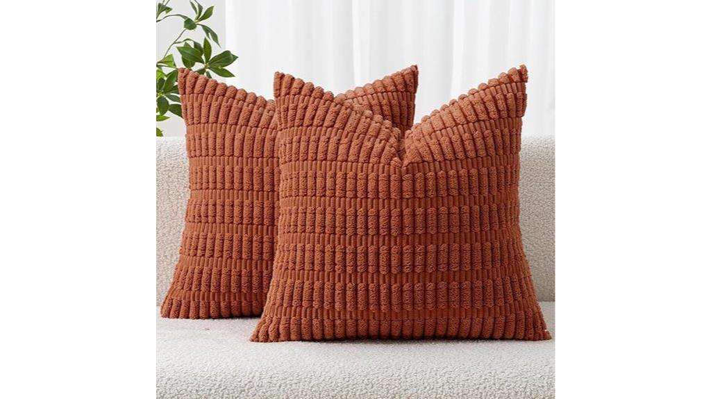 corduroy pillow covers set