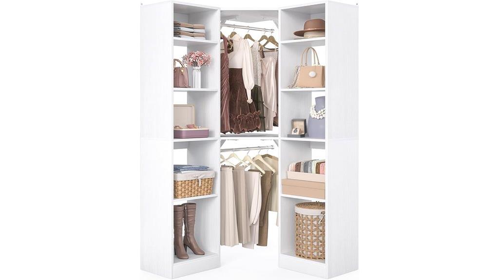 corner storage with twelve