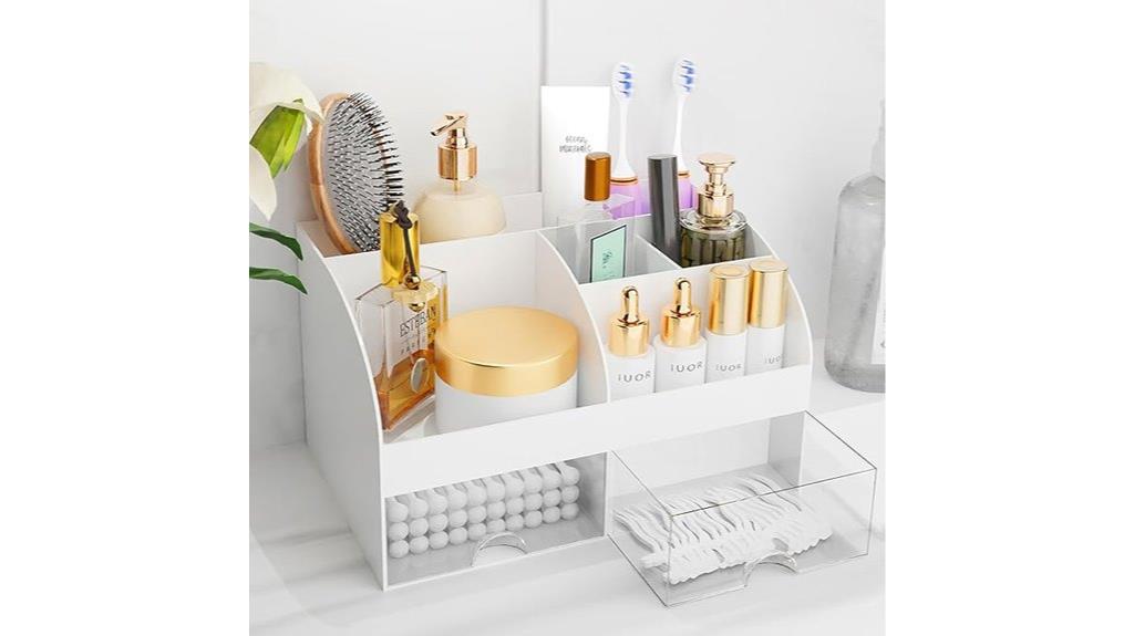 cosmetic storage with drawers