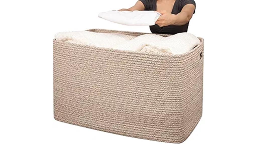 cotton rope storage basket