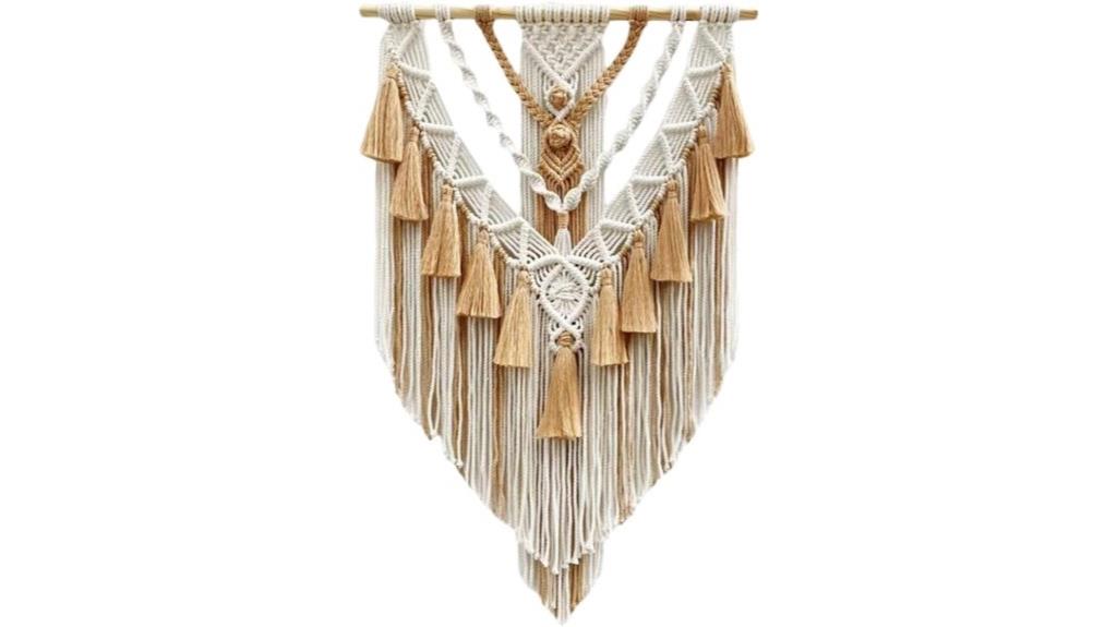 cotton tassel wall hanging
