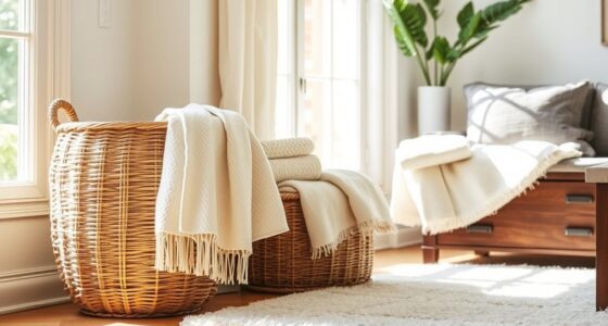 cozy blanket storage ideas