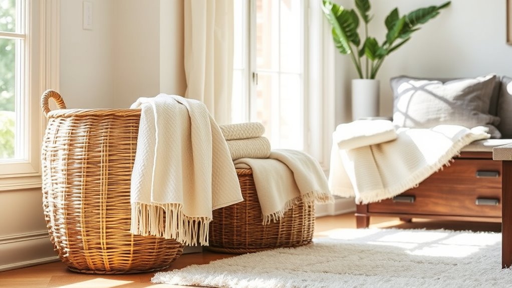 cozy blanket storage ideas