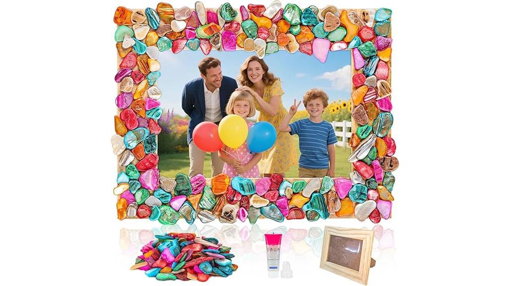 creative mosaic photo frame