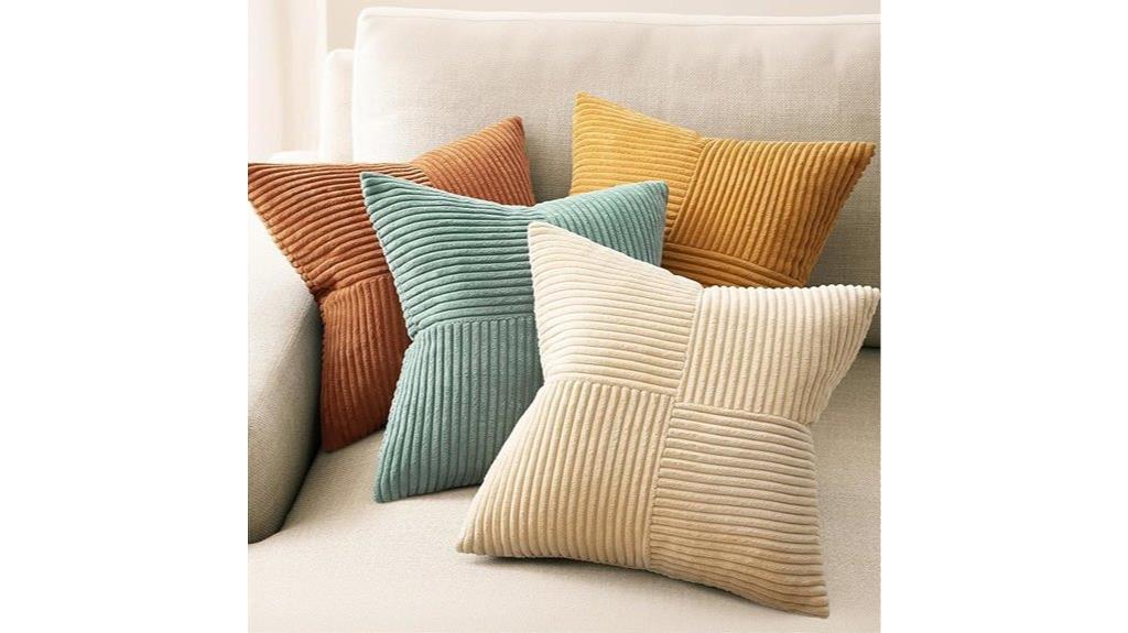 decorative orange teal pillows
