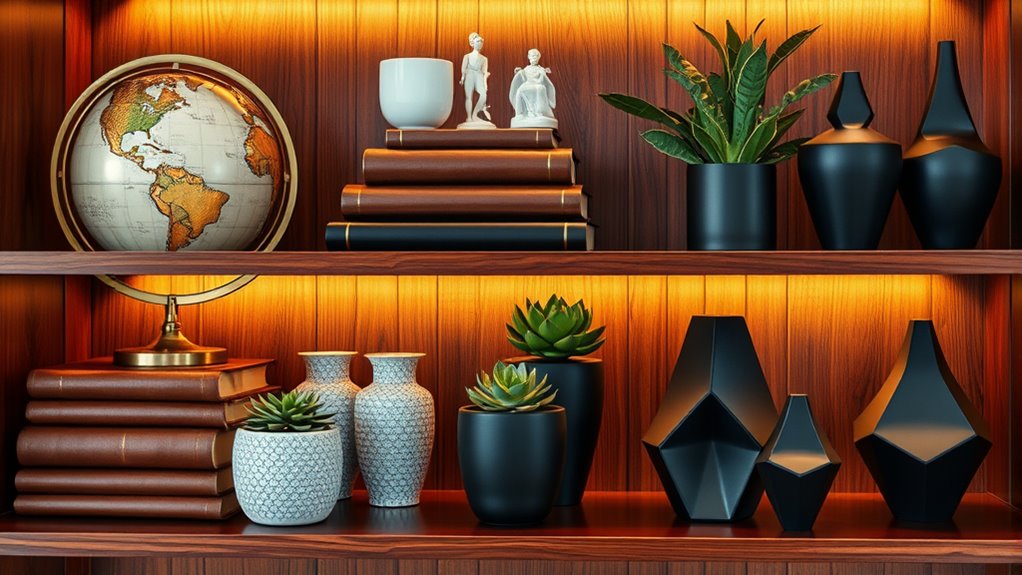 decorative shelf accessory ideas