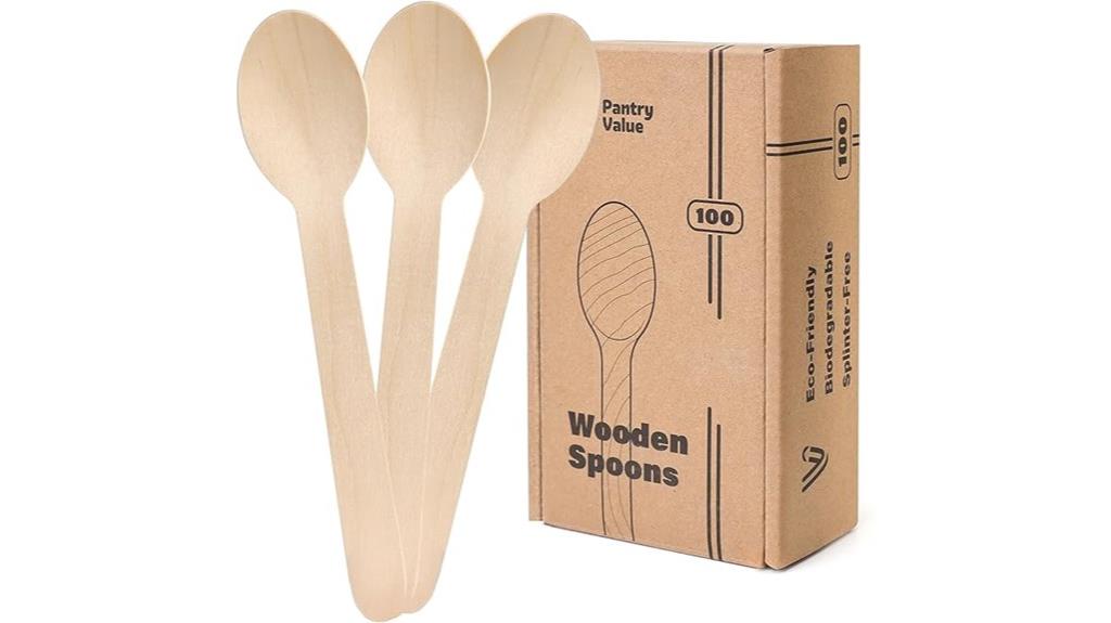 disposable wooden spoons