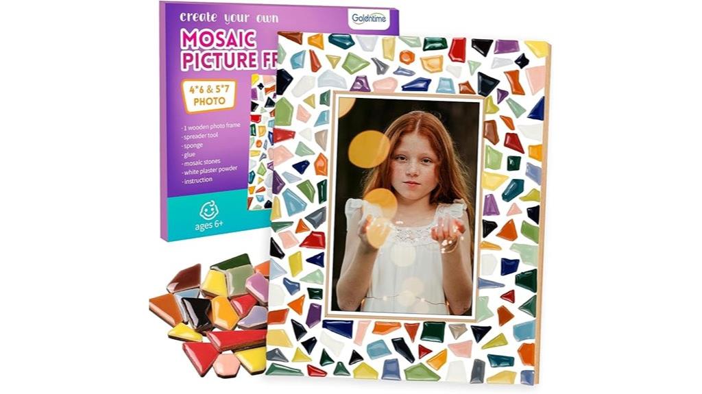 diy mosaic picture frame