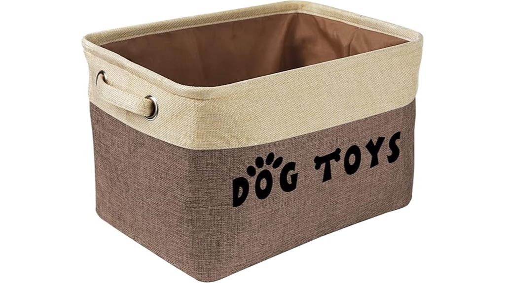 dog toy storage basket