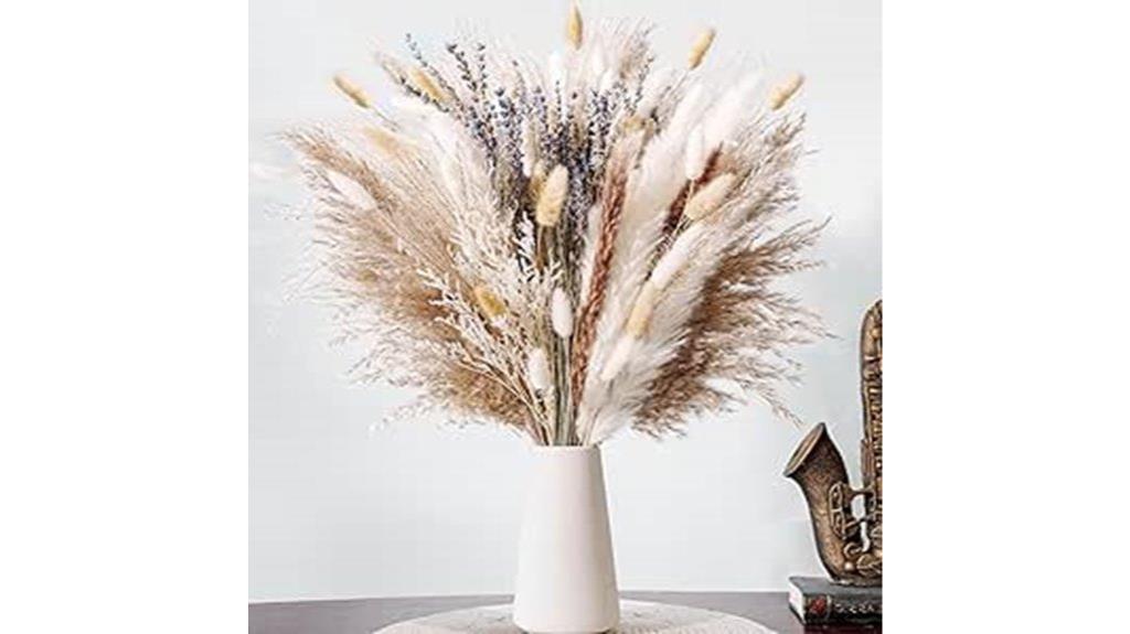 dried pampas wedding decor