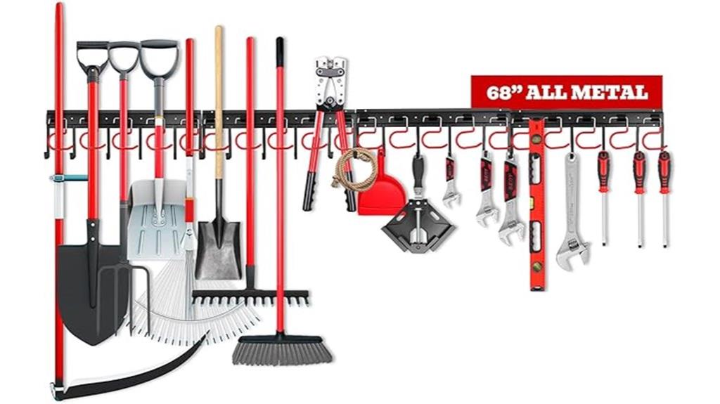 durable metal garden tool organizer