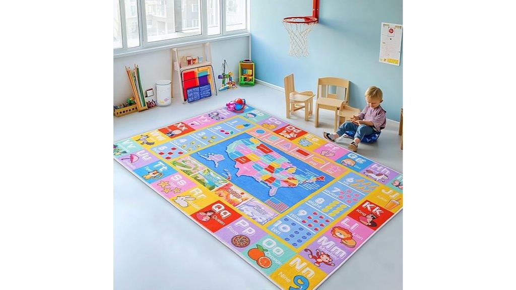 educational toddler play rug