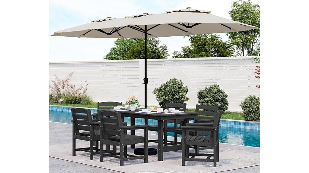 eight piece patio dining set