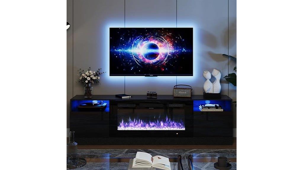 electric fireplace tv stand