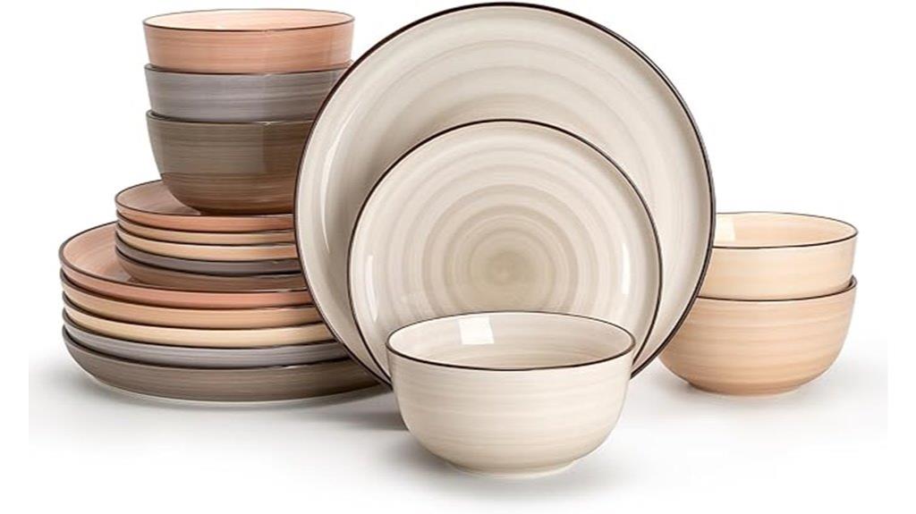 elegant 18 piece dinnerware set