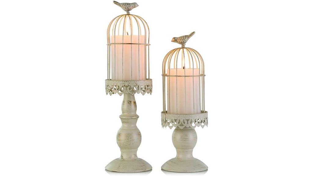 elegant birdcage candle decor