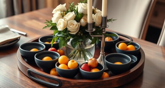 elegant dining table accents