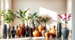 elegant large floor planters