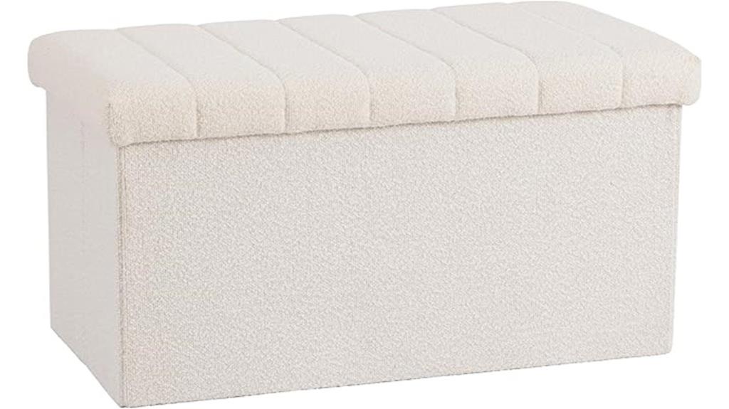 fabric ottoman with storage