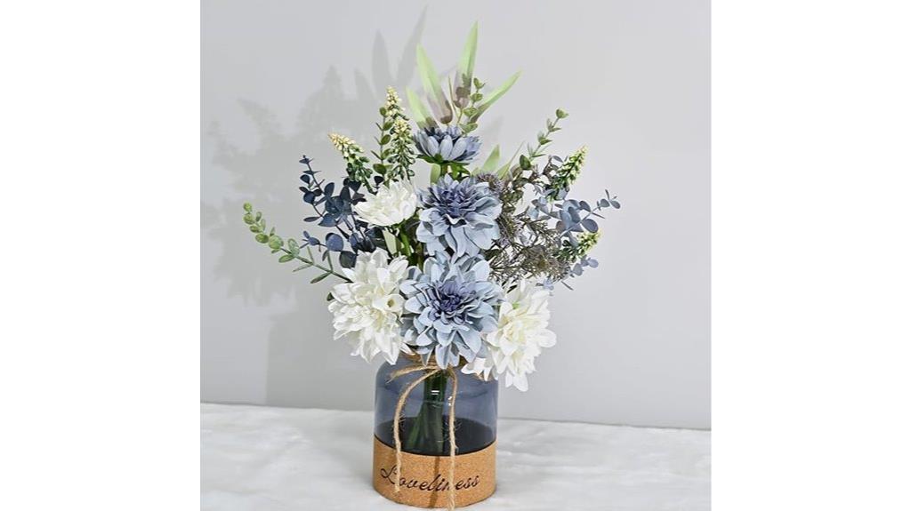 fake flower arrangements vase