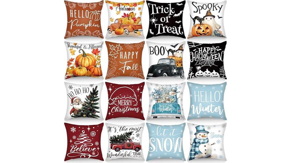 fall themed 18x18 pillow covers