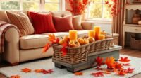 fall themed cozy home accents