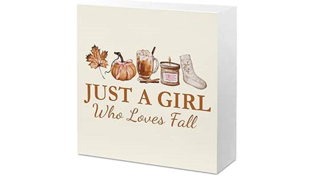 fall themed room sign