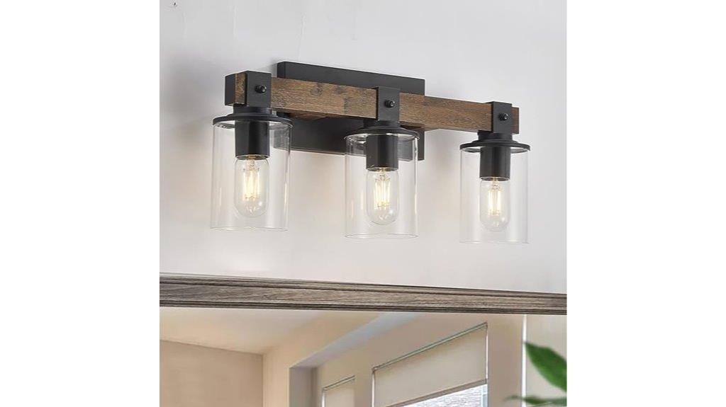 farmhouse bathroom vanity light
