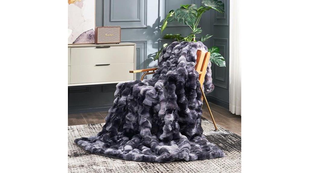 faux fur couch blanket