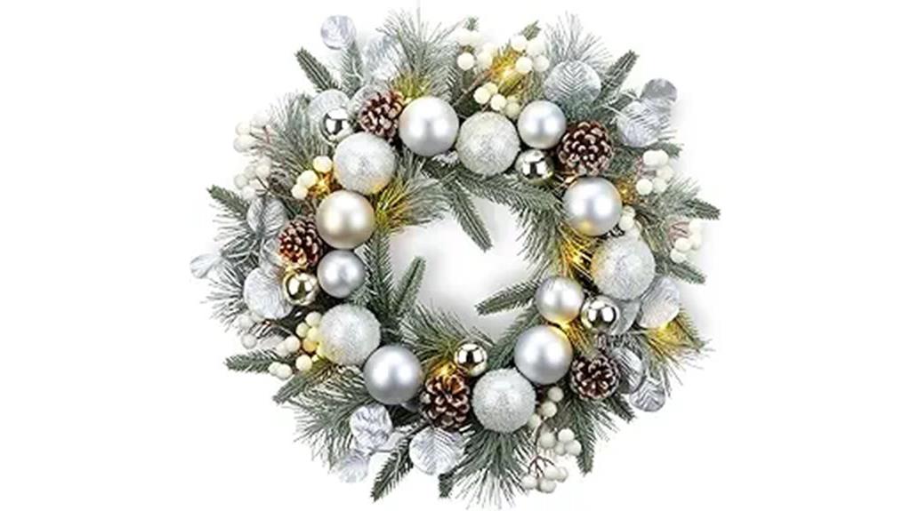 festive 20 inch wreath