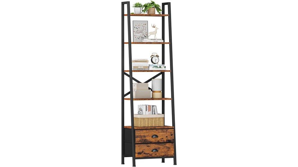 five tier ladder shelf