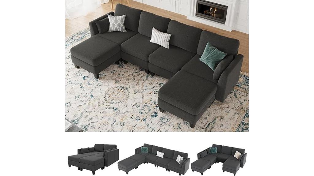 flexible memory foam sectional