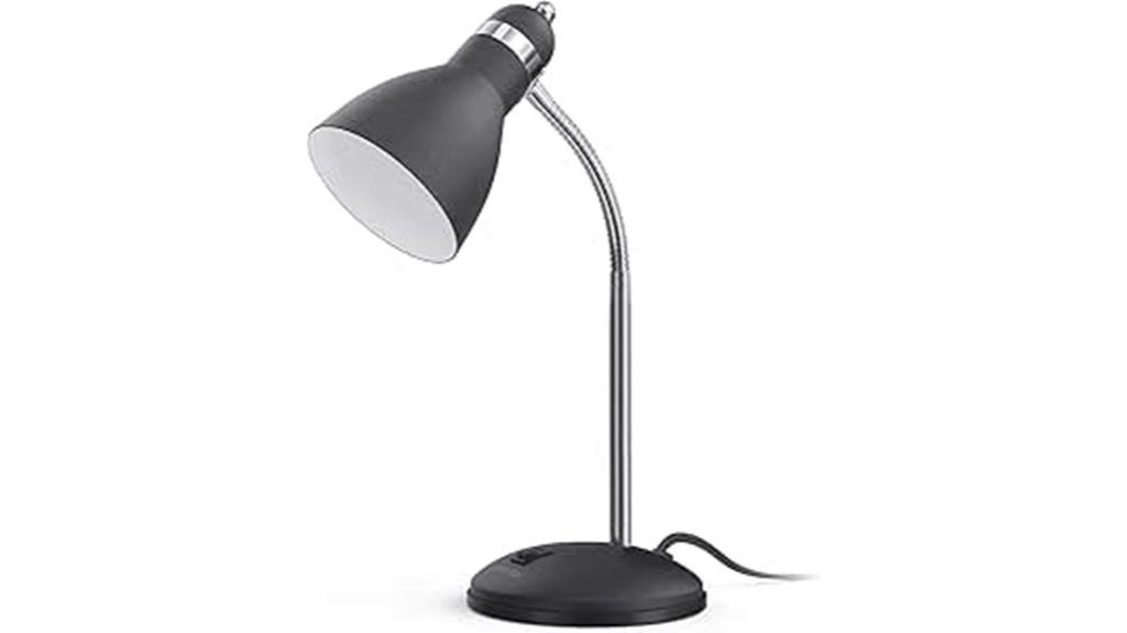 flexible metal desk lamp