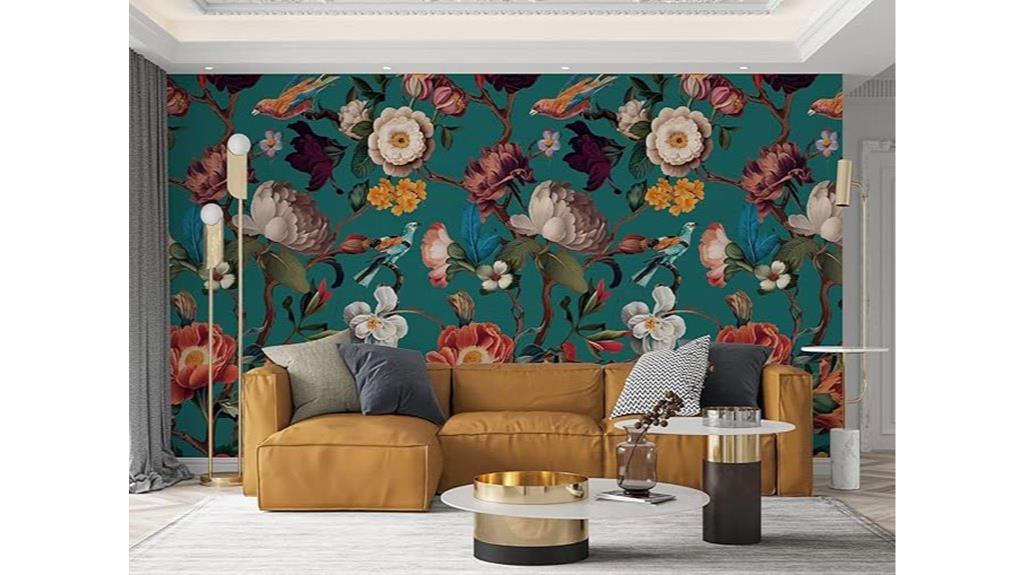 floral mural wall decor