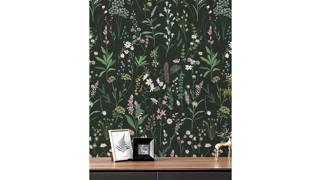 floral peel stick decor