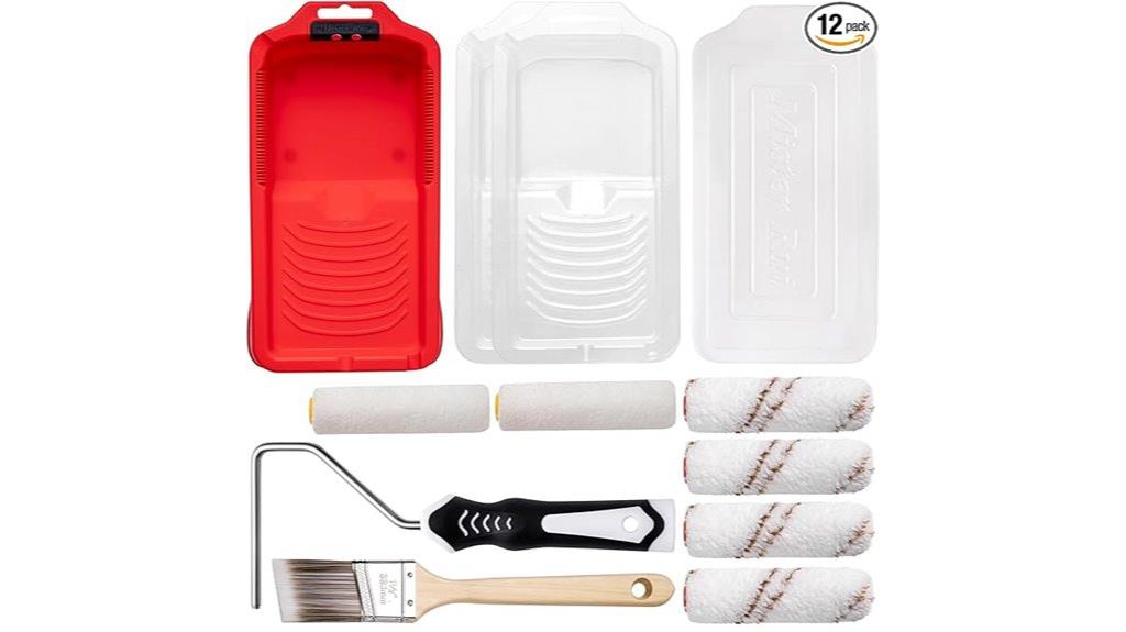 four inch paint roller kit