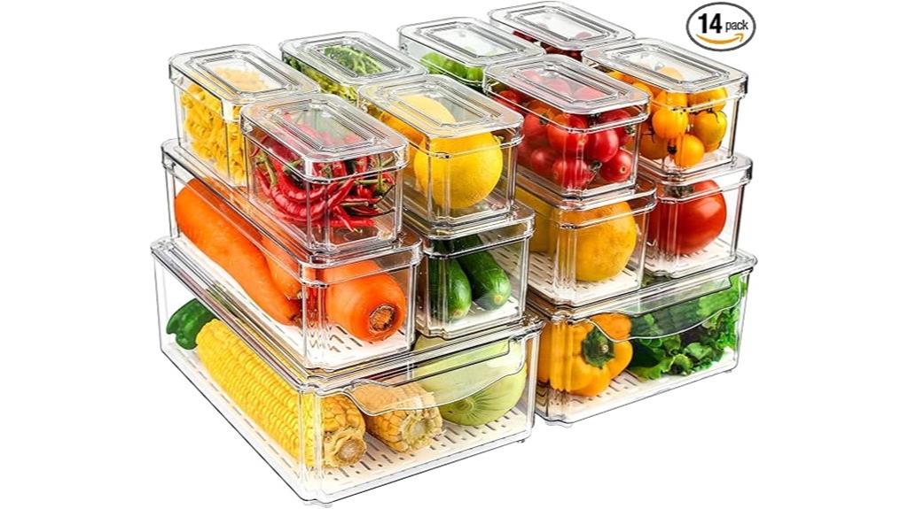 four pack fridge bins