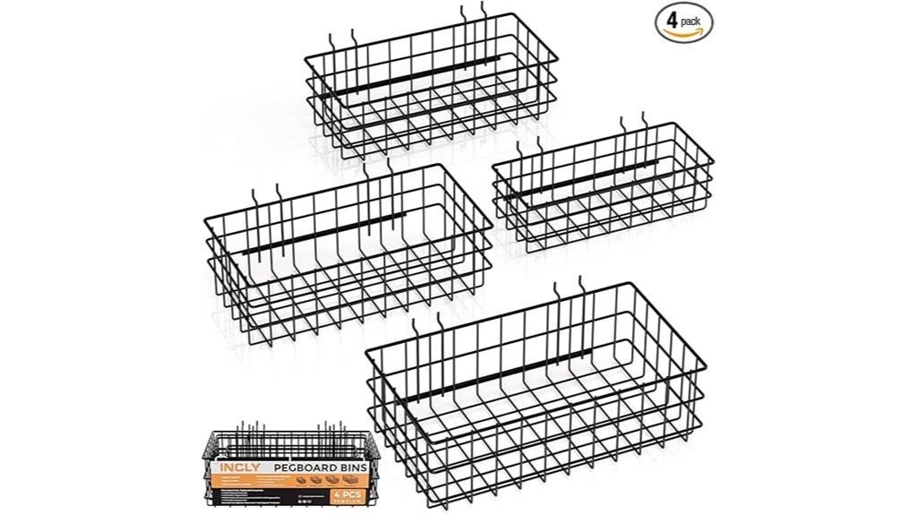 four pack storage baskets