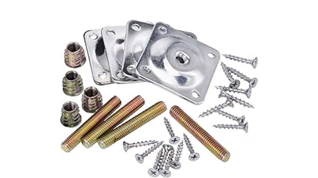 four piece mounting plate set