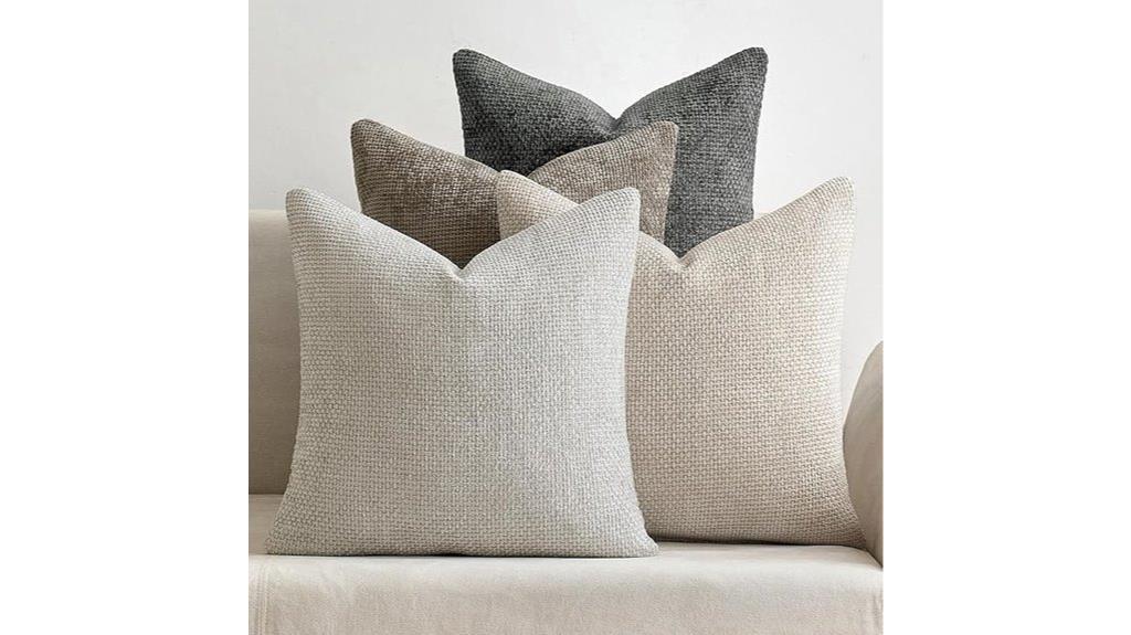 four pillow covers set