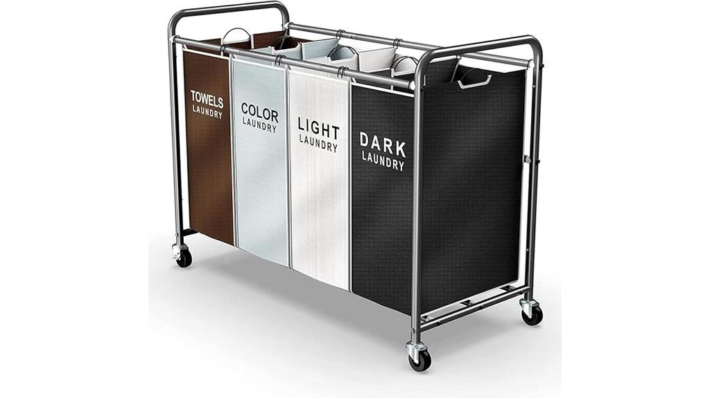 four section laundry organizer