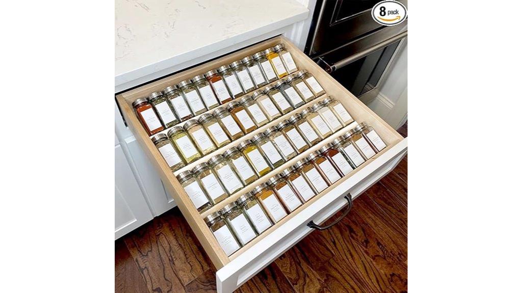 four tier acrylic spice organizer