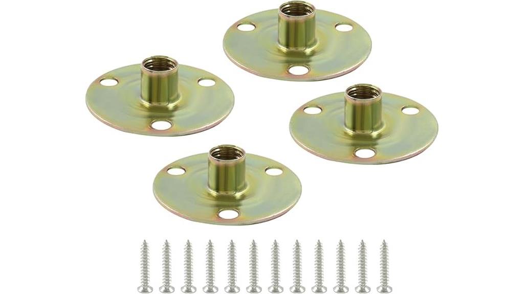 furniture leg mounting plates